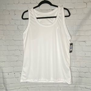 Under Armour Tank Top Loose Fit Racerback White Women’s Size XL